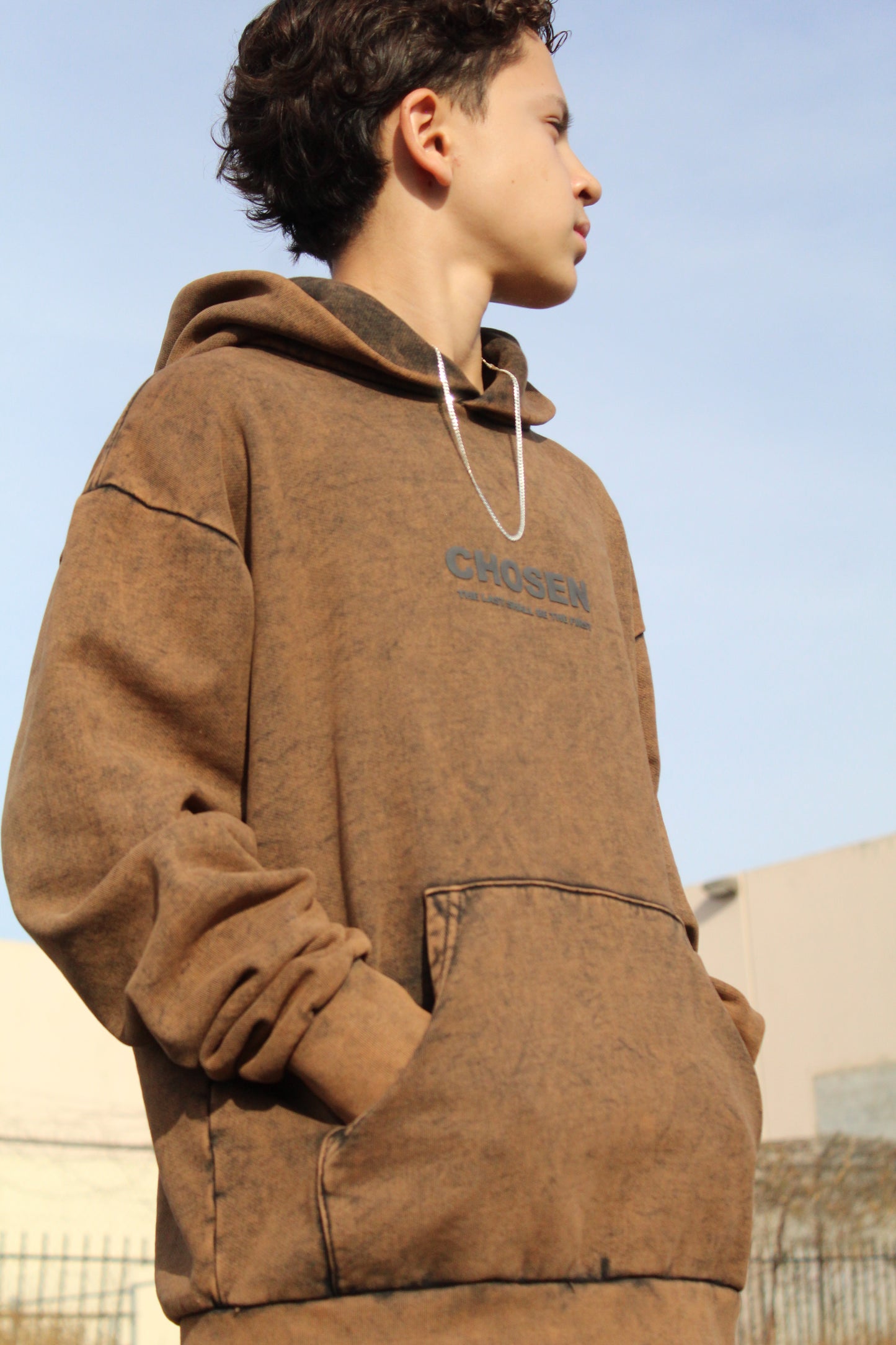 'Chosen' Hoodie Acid Wash (Pre-Order)